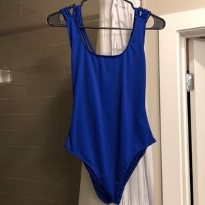 Never worn blue onesie beautiful back